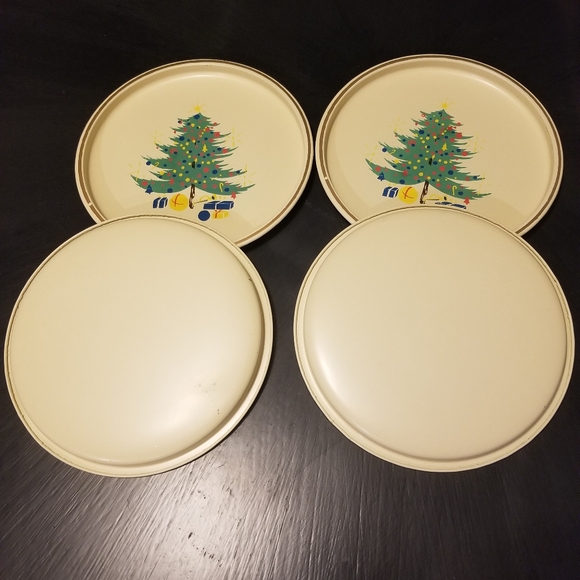 Vintage Nashco Laquerware Handpainted plates - Picture 3 of 4